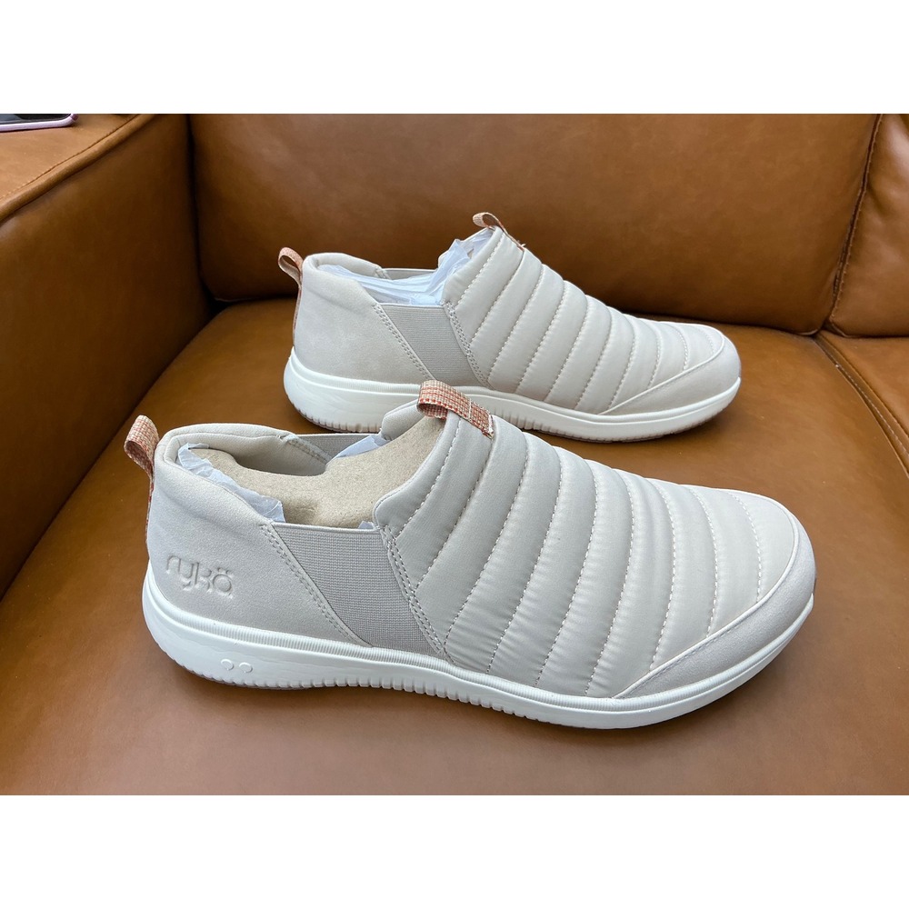 Ryka Pursuit Slip On Women 11W Terra Taupe  Quilted Walking Shoes